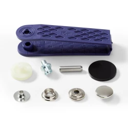 'Sport & Camping' press studs SILVER 15mm - 390201 Prym
