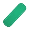Fondi ovali in eco pelle per borsa in vibranti colori estivi - 24cm x 8cm - Mas