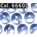 Perle arcobaleno iridescenti 6mm in vetro colore Celeste 6660 Gutermann