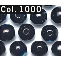 6mm iridescent rainbow glass beads, black colour 1000 Gutermann