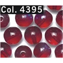 Gutermann 6mm iridescent rainbow glass beads in Wine Red colour 4395