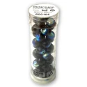 Perle arcobaleno iridescenti 6mm in vetro colore Nero 1000 Gutermann