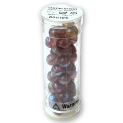 Gutermann 6mm iridescent rainbow glass beads in Mora 5566 colour 2