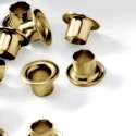 Small gold decorative eyelets 4 mm in diameter