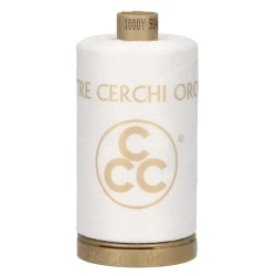 Filo nero per cucire a mano e a macchina in cotone 100% Tre Cerchi Oro spola da 1000 yarde 2