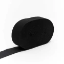 Gros Grain Canetè Tape 25mm (No.5) black for decoration and reinforcement