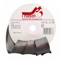 25 mm bias tape in shiny satin black - 20 m roll