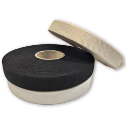Rotolo di fettuccia spigata in cotone 100% alta 1,5cm - Bobina 20 metri 2