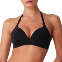 Cotonella reggiseno foderato leggermente imbottito e senza ferretto colore nero