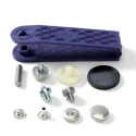 Bottoni a pressione ANORAK ARGENTO 15 mm - 390301 Prym