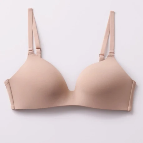 Cotonella reggiseno foderato leggermente imbottito e senza ferretto colore beige