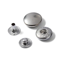 Bottoni a pressione ANORAK ARGENTO 15 mm - 390301 Prym