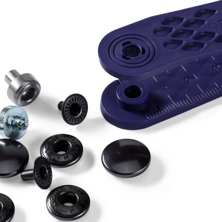 ANORAK BLACK 15 mm press studs - 390302 Prym