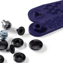 Bottoni a pressione ANORAK NERO 15 mm - 390302 Prym