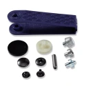 ANORAK BLACK 15 mm press studs - 390302 Prym