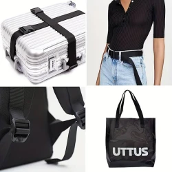 Heavy duty 50 mm black tape for shoulder or backpack straps 2