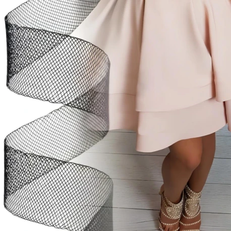 100 mm braided horsehair ribbon to give shape and support