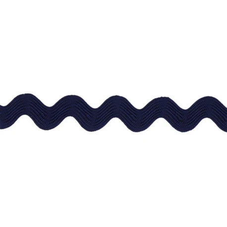 Zig-Zag blue 7mm polyester serpentine border tape