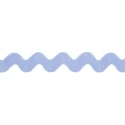 Nastro bordura serpentina a Zig-Zag celeste 7mm in poliestere