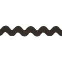 Nastro bordura serpentina a Zig-Zag marrone 7mm in poliestere