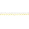 Embroidered braid with coloured borders 12mm