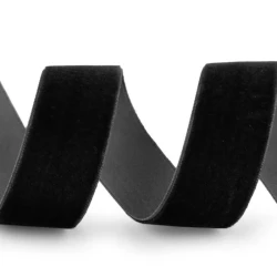 20 mm high black velvet ribbon elegant decorative trimmings