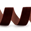 20 mm high brown velvet ribbon elegant decorative trimmings