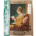 Half-stitch embroidery canvas The Girl Reading "Jeune Fille Lisant" Fragonard - DMC