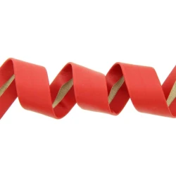Sbieco in ecopelle semirigida rossa effetto cuoio altezza 15 mm