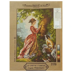 Le Chiffre d'Amour Fragonard half-stitch canvas tapestry