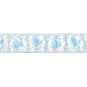 Passamaneria bordo decorativo 3cm nastro ricamato foglie ornamentali