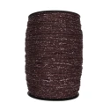 Thai Glitter red silver lanyard for fashionable crochet bags brown colour with silver lurex thread - PP700 MA