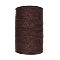 Cordino Thai Glitter rosso argento per realizzare borse alla moda all'uncinetto colore marrone con filo lurex oro - PP700 MAS
