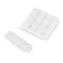 Prolunga per reggiseno da cucire, (chiusura di ricambio) 55 mm 3 ganci bianco - 166.55 Marbet