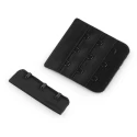 Bra Lengthener to sew, (Bra fastener) 55 mm 3 hooks black