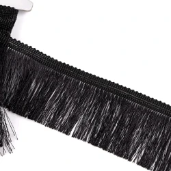 Glossy black decorative trimmings width 45mm