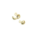 Coprinodi Jabò piccoli 3,5mm oro da usare come finali per collane - FF002 Benox