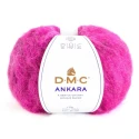 DMC Ankara mohair blend wool, soft and fluffy 50g ball of yarn, colour 803 Fuchsia