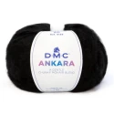 DMC Ankara mohair blend wool, soft and fluffy 50g ball of yarn, colour 806 Black