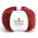 Lana DMC Ankara in misto Mohair, morbido e soffice gomitolo di filato da 50gr colore 810 Rosso Borgogna
