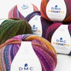 DMC Pirouette Faded Wool in soft and warm acrylic, 200g ball of yarn