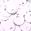 Large 20 mm silver sequins for decorating crocheted bags and clutches 500 pieces