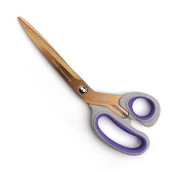 Forbici grandi multiuso con lame in titanio effetto bronzo 23,5cm e manico antiscivolo - 550TB-9.25 RBB By Gimap 2