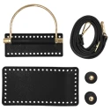 Kit for gold metal handle bag complete with shoulder strap, base and magnetic closure - K013 Mas