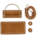 Kit for gold metal handle bag complete with shoulder strap, base and magnetic closure - K013 Mas