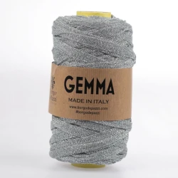 Fettuccia lurex Gemma di Borgo de' Pazzi, leggera e scintillante, per borse all'uncinetto 2