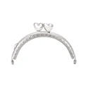 Heart click clasp for purse and coin purse