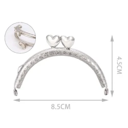 Heart click clasp for purse and coin purse 2