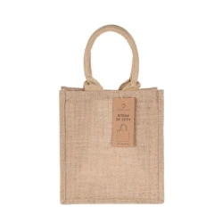 Jute Petit Bag to personalise and decorate 21 x 23cm