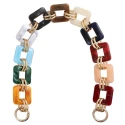 Polished resin chain with 3 cm square links ideal as a bag handle